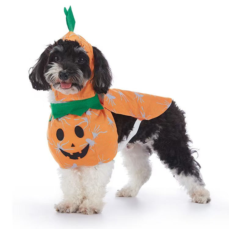 Pet Supplies Halloween Universal Pet Clothes Bat Pumpkin Four Seasons Funny Cartoon Dog Clothes