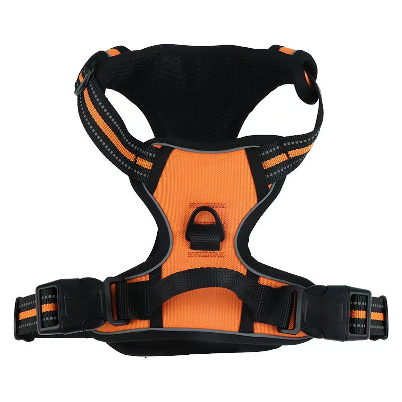 Pet chest back anti-explosion vest type chest back large dog pet chest back traction rope set