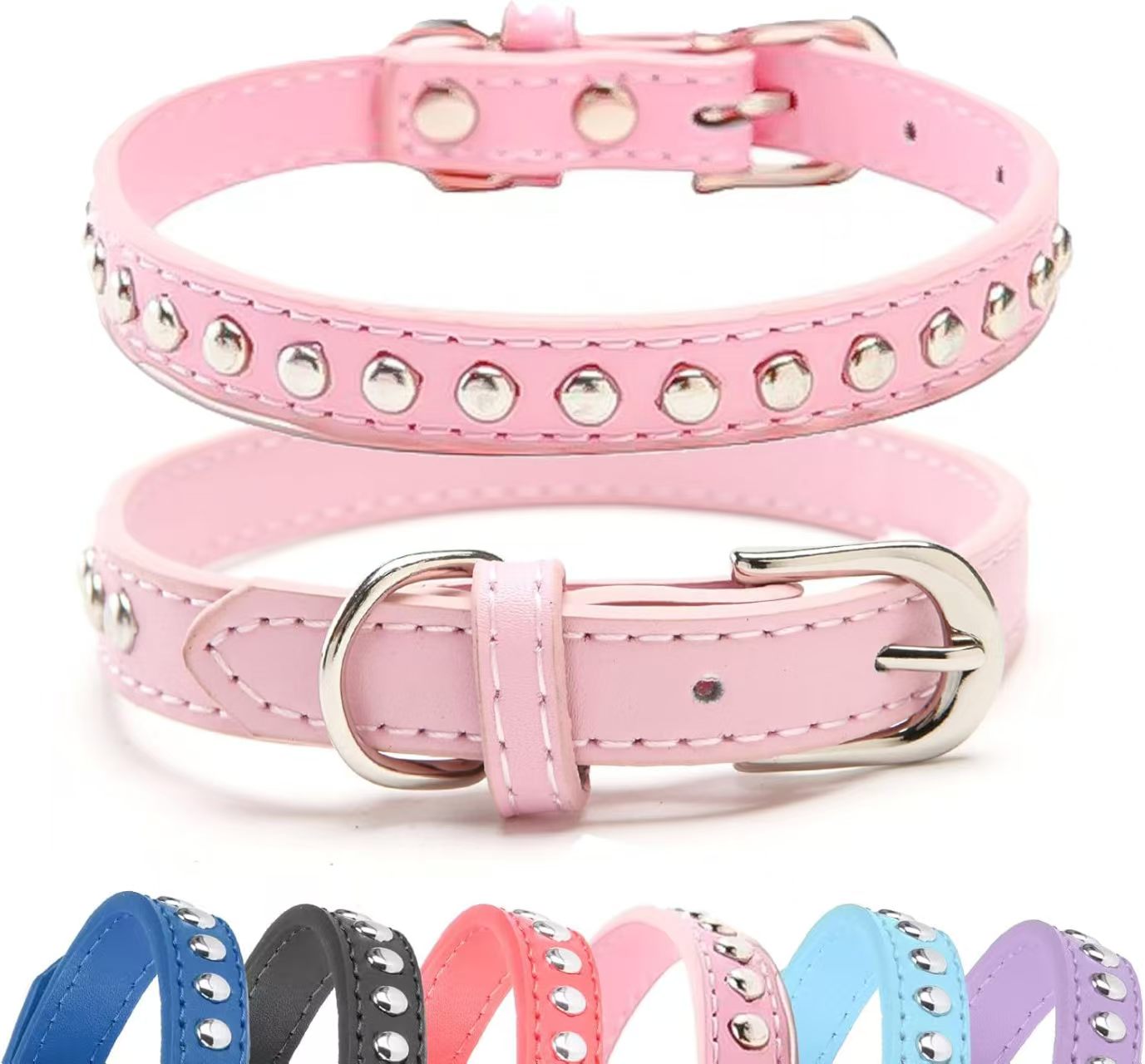 Best-selling Dog Collar Anti-bite Rivet Pet Collar Medium and Large Breed Fierce Dog Chain Bulldog Collar