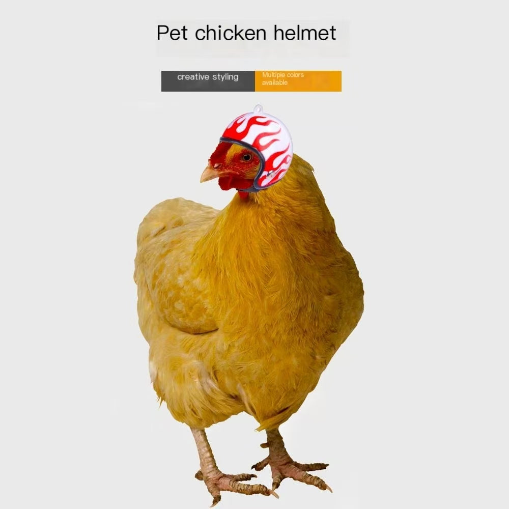 Creative new funny protection chicken helmet hen hat bird hat hood pet supplies