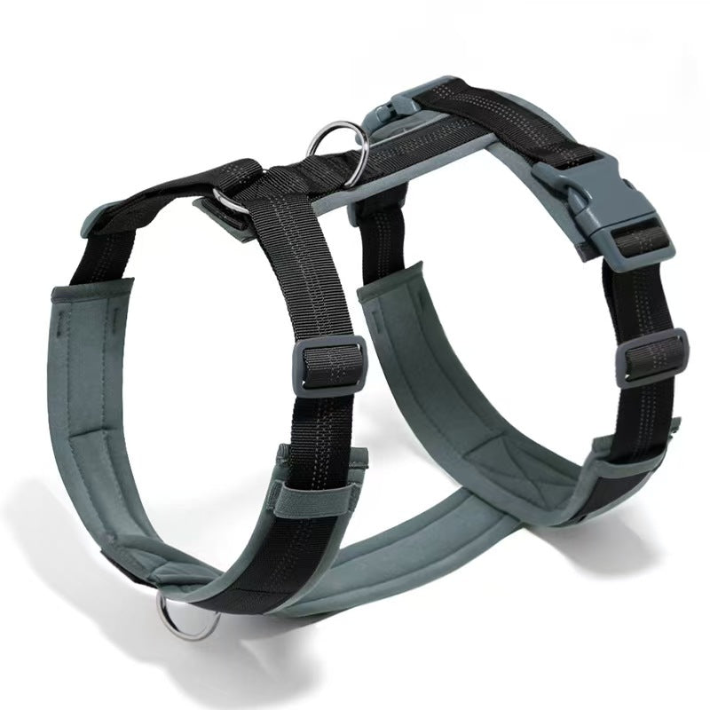 Dog leash chest strap vest type large, medium and small dog pet husky explosion-proof chest back walking dog rope