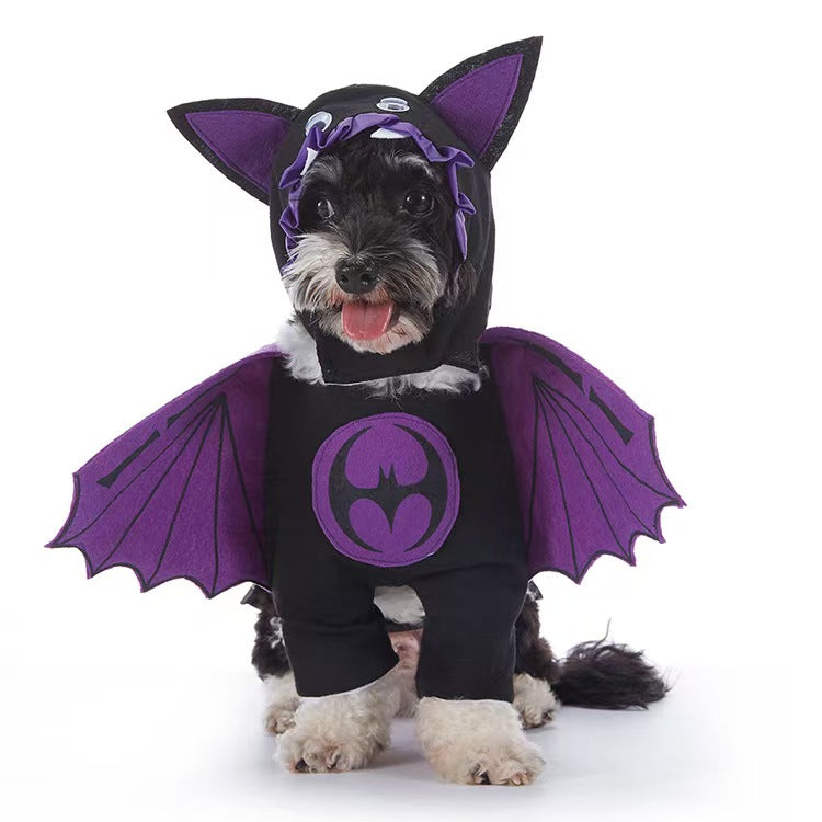 Pet Supplies Halloween Universal Pet Clothes Bat Pumpkin Four Seasons Funny Cartoon Dog Clothes