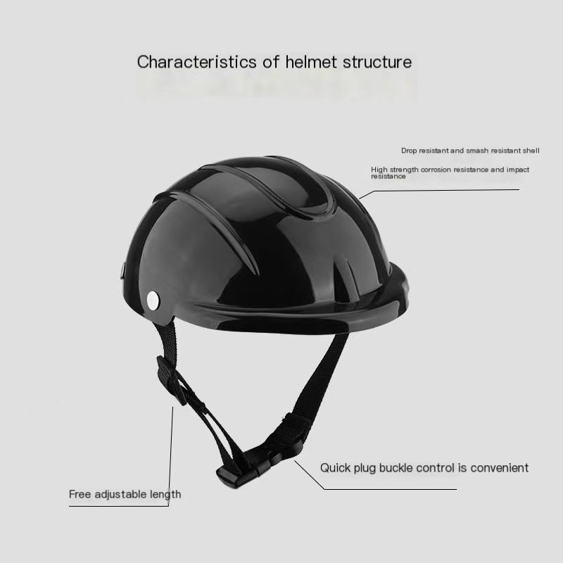 New pet hard hat helmet cat dog headgear pet locomotive hat headgear pet toy pet supplies