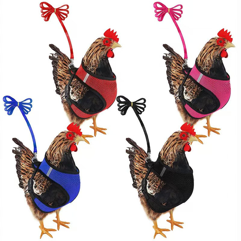 Pet Goose Duck Chicken Breast Strap Traction Rope, Adjustable Chicken Strap, Comfortable Breathable Elastic Strap for Pets