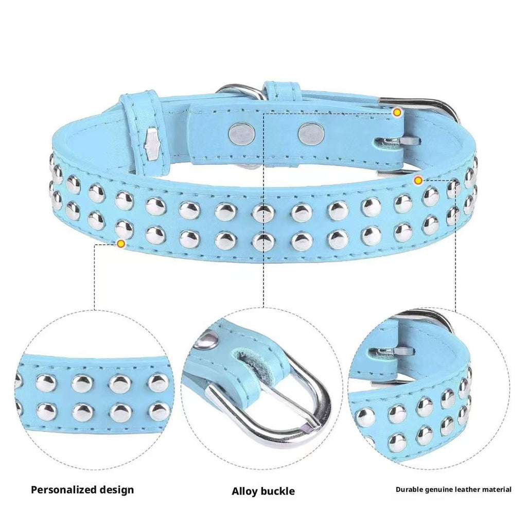 Best-selling Dog Collar Anti-bite Rivet Pet Collar Medium and Large Breed Fierce Dog Chain Bulldog Collar