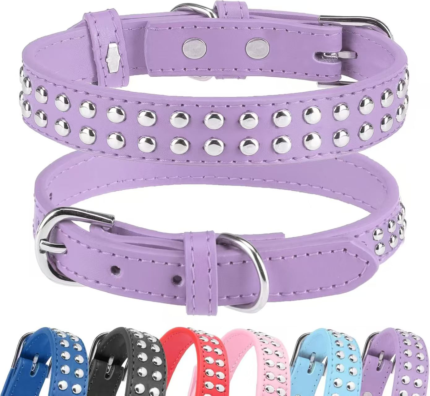 Best-selling Dog Collar Anti-bite Rivet Pet Collar Medium and Large Breed Fierce Dog Chain Bulldog Collar
