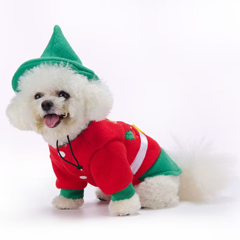 New Christmas Pet Clothes Funny Dog Costumes Independence Day Holiday Dress Up Festive Pet Apparel for Small Medium Dogs Cats