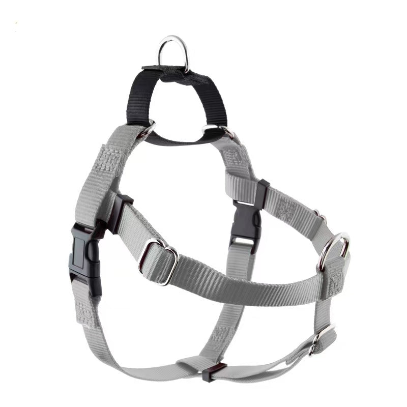 New large, medium and small dog pet chest strap nylon dog leash vest type chest back golden retriever walking dog leash