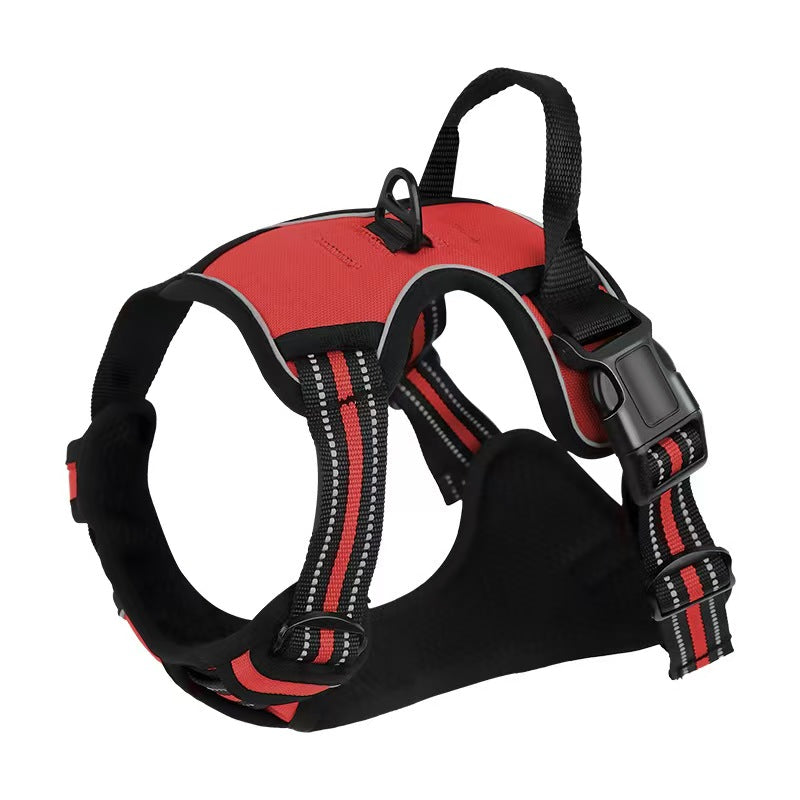 Pet chest back anti-explosion vest type chest back large dog pet chest back traction rope set