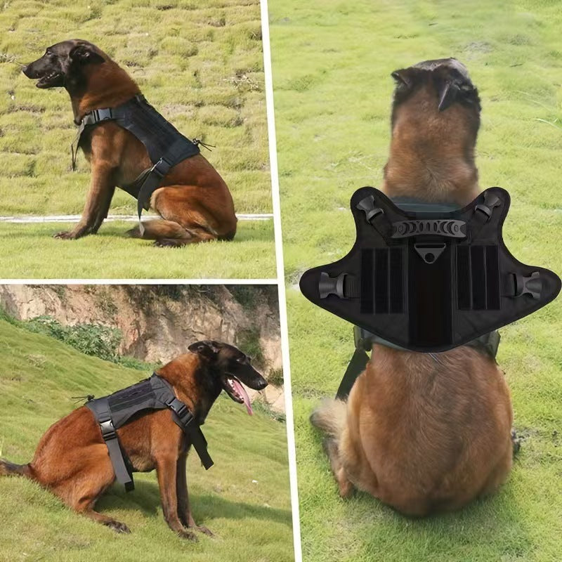 Tactical Training Dog Clothes Chest Strap Dog Vest Nylon Armor Large Medium Dog Training Traction Vest