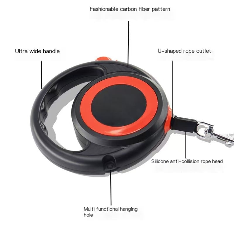 New dog tractor anti-explosion and retractable leash Small and medium-sized dog walking dog tractor Pet supplies