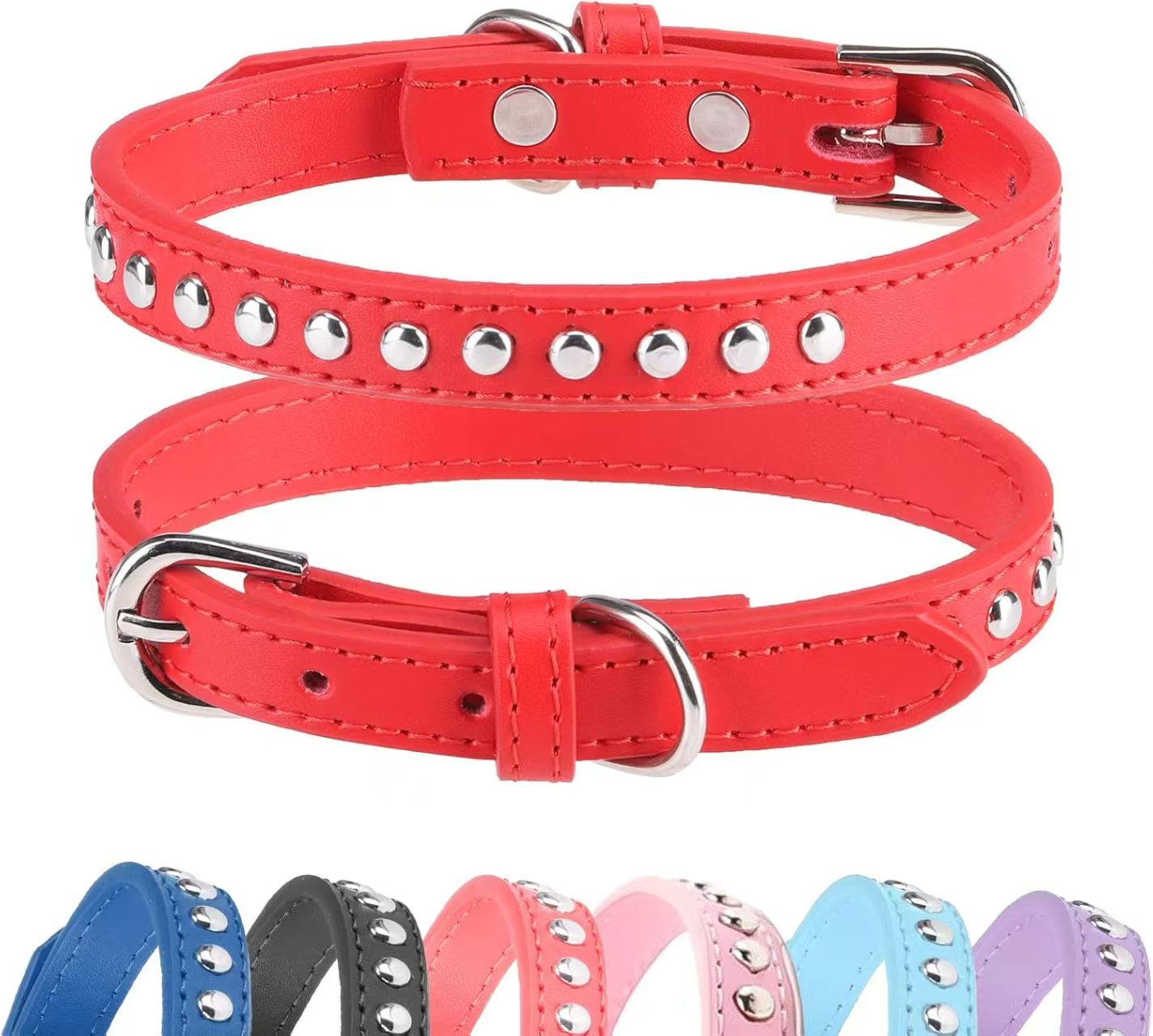 Best-selling Dog Collar Anti-bite Rivet Pet Collar Medium and Large Breed Fierce Dog Chain Bulldog Collar