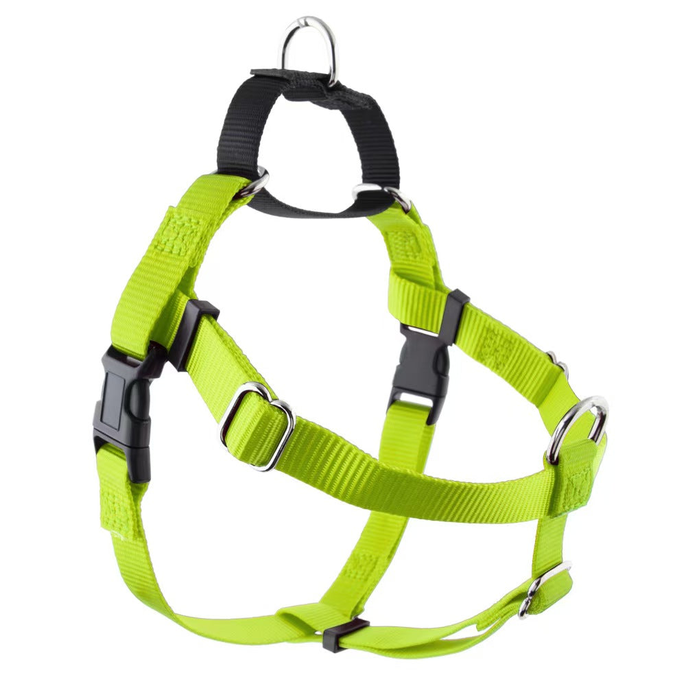 New large, medium and small dog pet chest strap nylon dog leash vest type chest back golden retriever walking dog leash