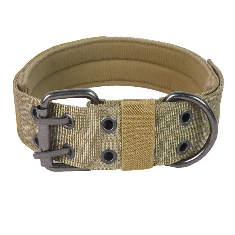Pet dog collar, tactical collar, high-end tactical collar for medium and large dogs to prevent escape