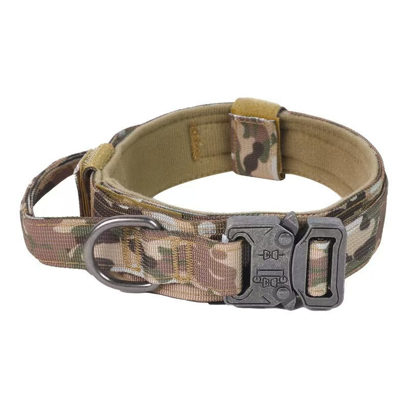 Pet dog collar, tactical collar, high-end tactical collar for medium and large dogs to prevent escape