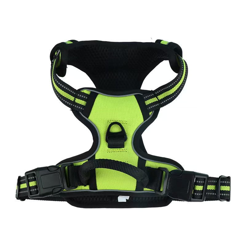 Pet chest back anti-explosion vest type chest back large dog pet chest back traction rope set