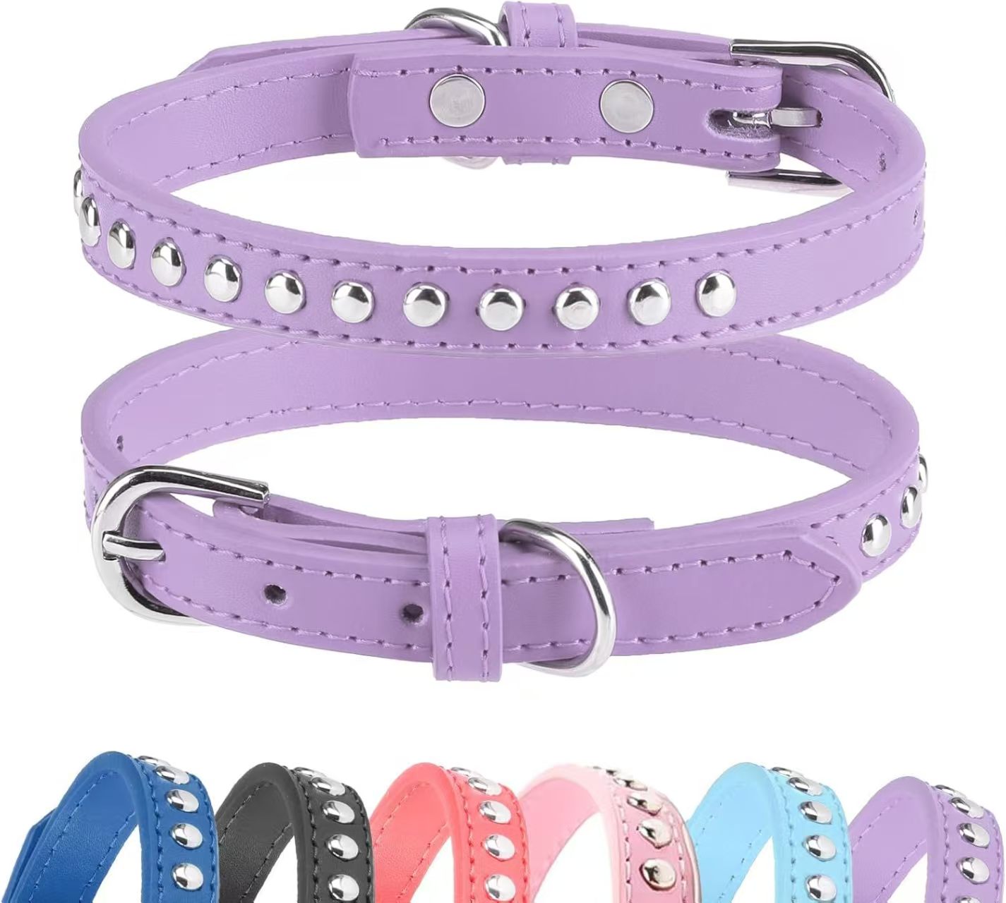Best-selling Dog Collar Anti-bite Rivet Pet Collar Medium and Large Breed Fierce Dog Chain Bulldog Collar