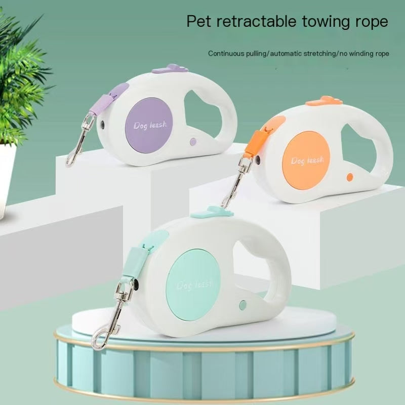 Pet retractable leash, large dog leash, dog walking leash, small dog leash, dog rope leash