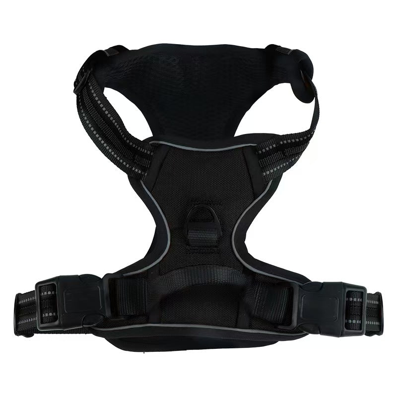 Pet chest back anti-explosion vest type chest back large dog pet chest back traction rope set