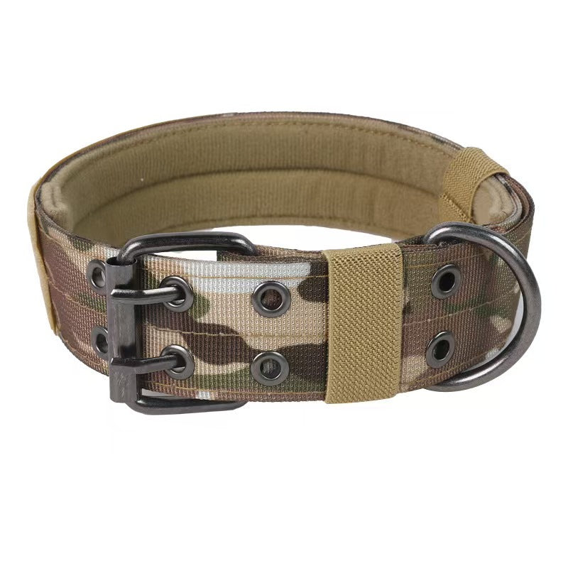 Pet dog collar, tactical collar, high-end tactical collar for medium and large dogs to prevent escape