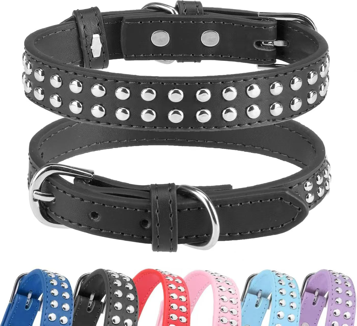 Best-selling Dog Collar Anti-bite Rivet Pet Collar Medium and Large Breed Fierce Dog Chain Bulldog Collar
