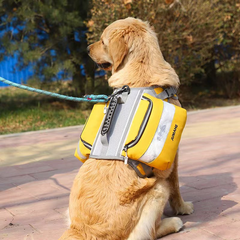 Pet dog self-backpack new large and medium-sized pet outdoor sports camel bag dog tactical backpack