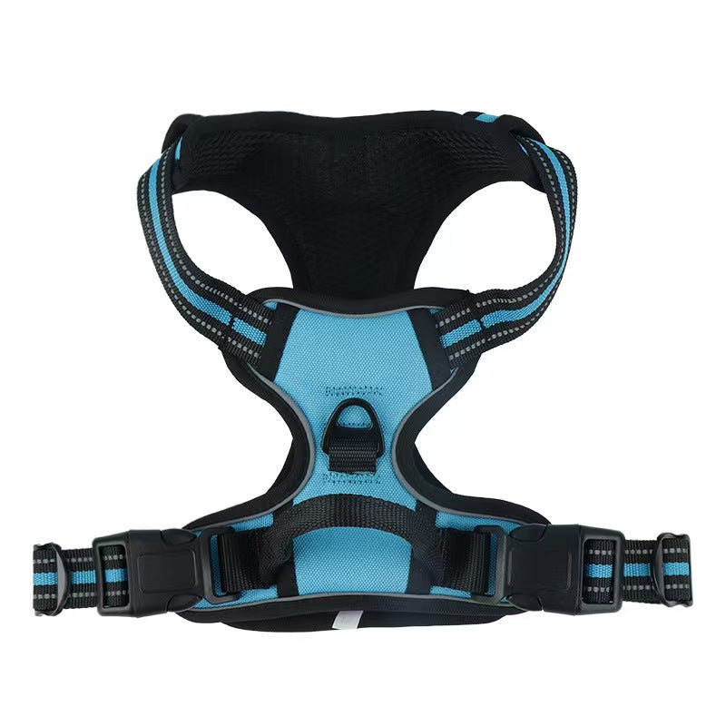 Pet chest back anti-explosion vest type chest back large dog pet chest back traction rope set