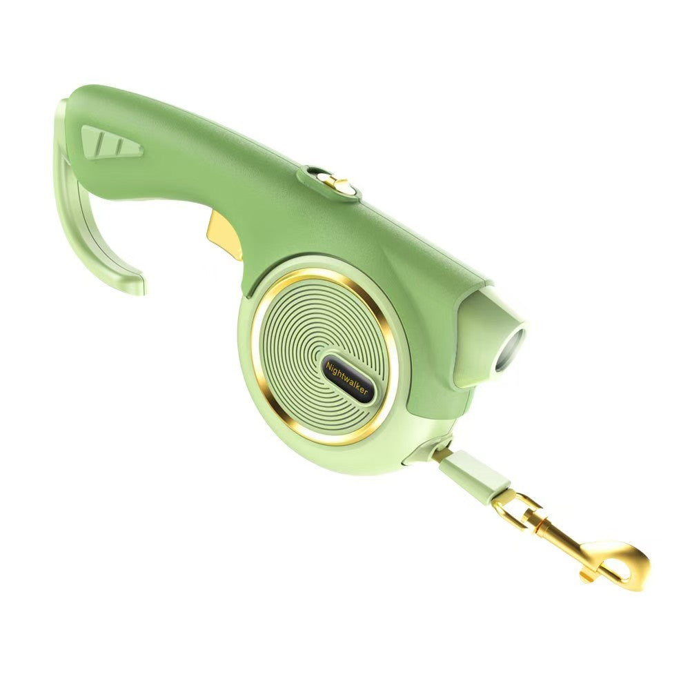 Outdoor lighting pet leash, automatic retractable leash, dog retractable leash.