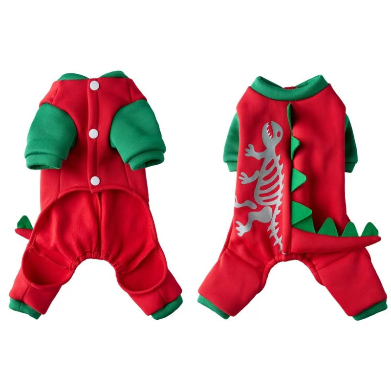New Christmas Pet Clothes Funny Dog Costumes Independence Day Holiday Dress Up Festive Pet Apparel for Small Medium Dogs Cats