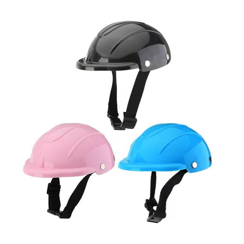 New pet hard hat helmet cat dog headgear pet locomotive hat headgear pet toy pet supplies