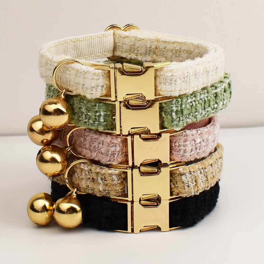 Versatile Series Pet Cat Dog Bell Collar Puppy Dog Cat Traction Rope Adjustable Safety Rope