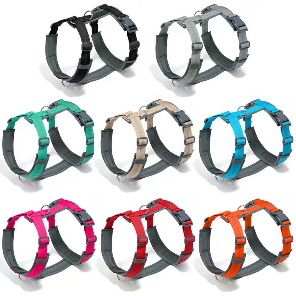 Dog leash chest strap vest type large, medium and small dog pet husky explosion-proof chest back walking dog rope