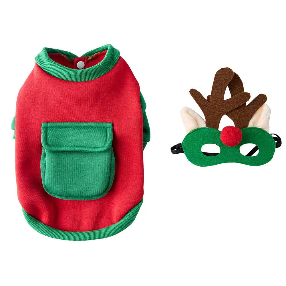 New Christmas Pet Clothes Funny Dog Costumes Independence Day Holiday Dress Up Festive Pet Apparel for Small Medium Dogs Cats