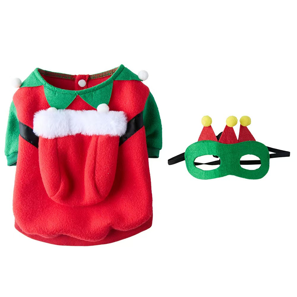 New Christmas Pet Clothes Funny Dog Costumes Independence Day Holiday Dress Up Festive Pet Apparel for Small Medium Dogs Cats