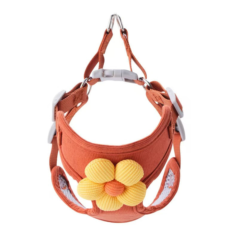 New style dog chest harness pet supplies, new small and medium-sized dog anti-escape vest-style dog leash.