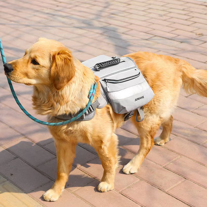 Pet dog self-backpack new large and medium-sized pet outdoor sports camel bag dog tactical backpack