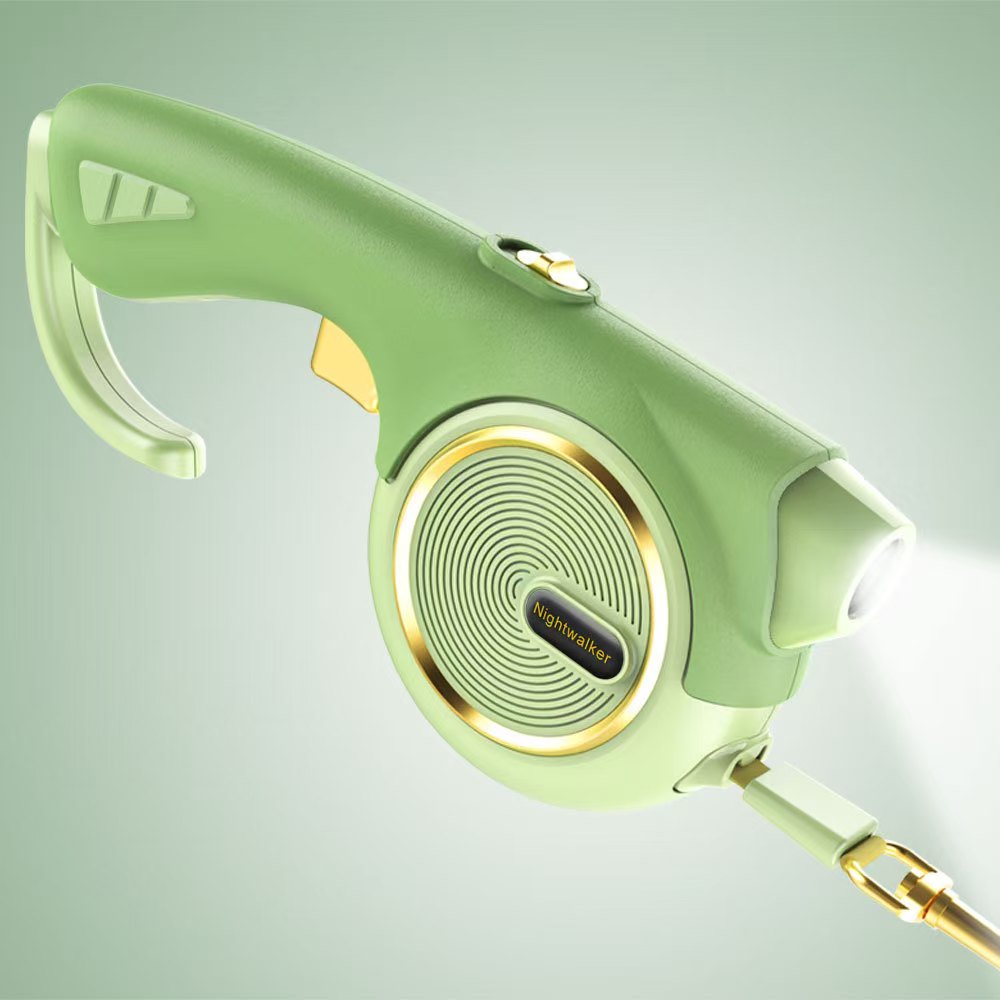 Outdoor lighting pet leash, automatic retractable leash, dog retractable leash.