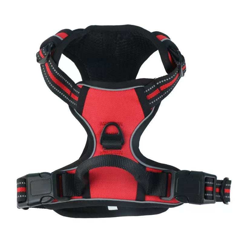 Pet chest back anti-explosion vest type chest back large dog pet chest back traction rope set