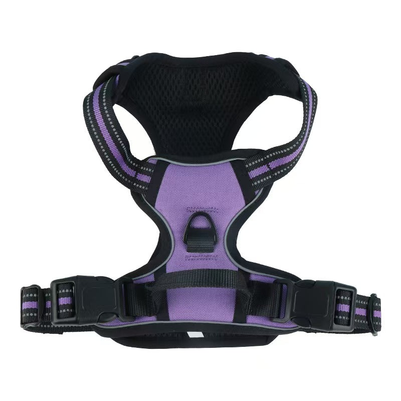 Pet chest back anti-explosion vest type chest back large dog pet chest back traction rope set