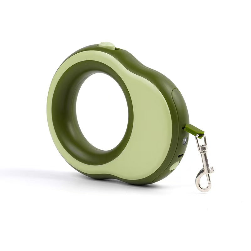 Pet leash with automatic extension and retraction, LED light, dog chain, suitable for small and medium-sized dogs, for walking outside.