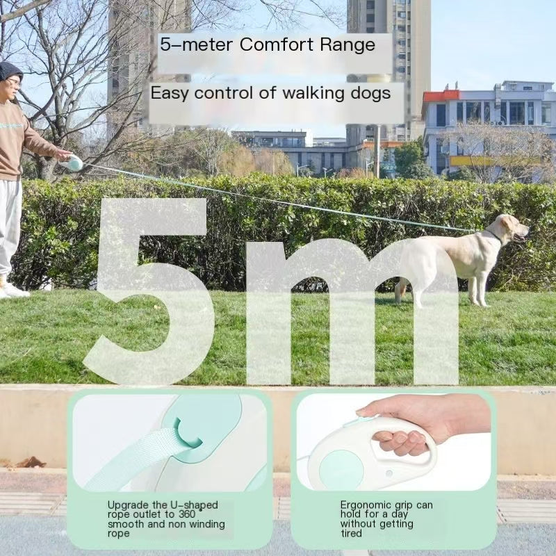 Pet retractable leash, large dog leash, dog walking leash, small dog leash, dog rope leash