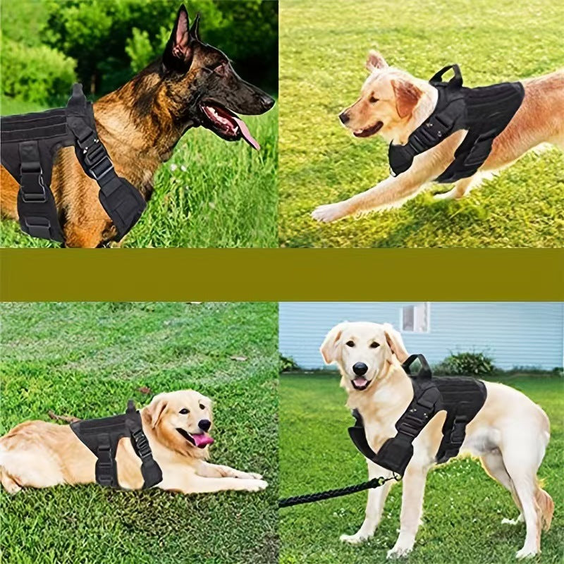 Tactical Training Dog Clothes Chest Strap Dog Vest Nylon Armor Large Medium Dog Training Traction Vest