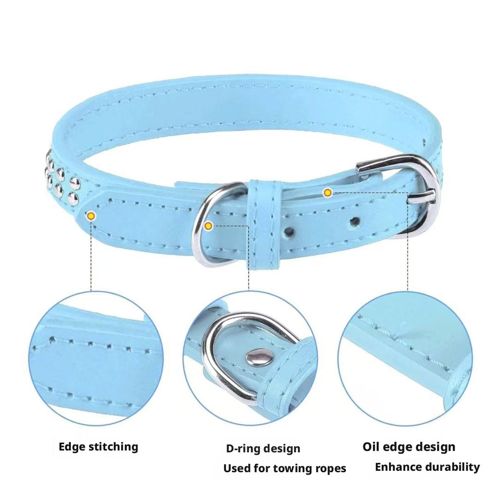 Best-selling Dog Collar Anti-bite Rivet Pet Collar Medium and Large Breed Fierce Dog Chain Bulldog Collar
