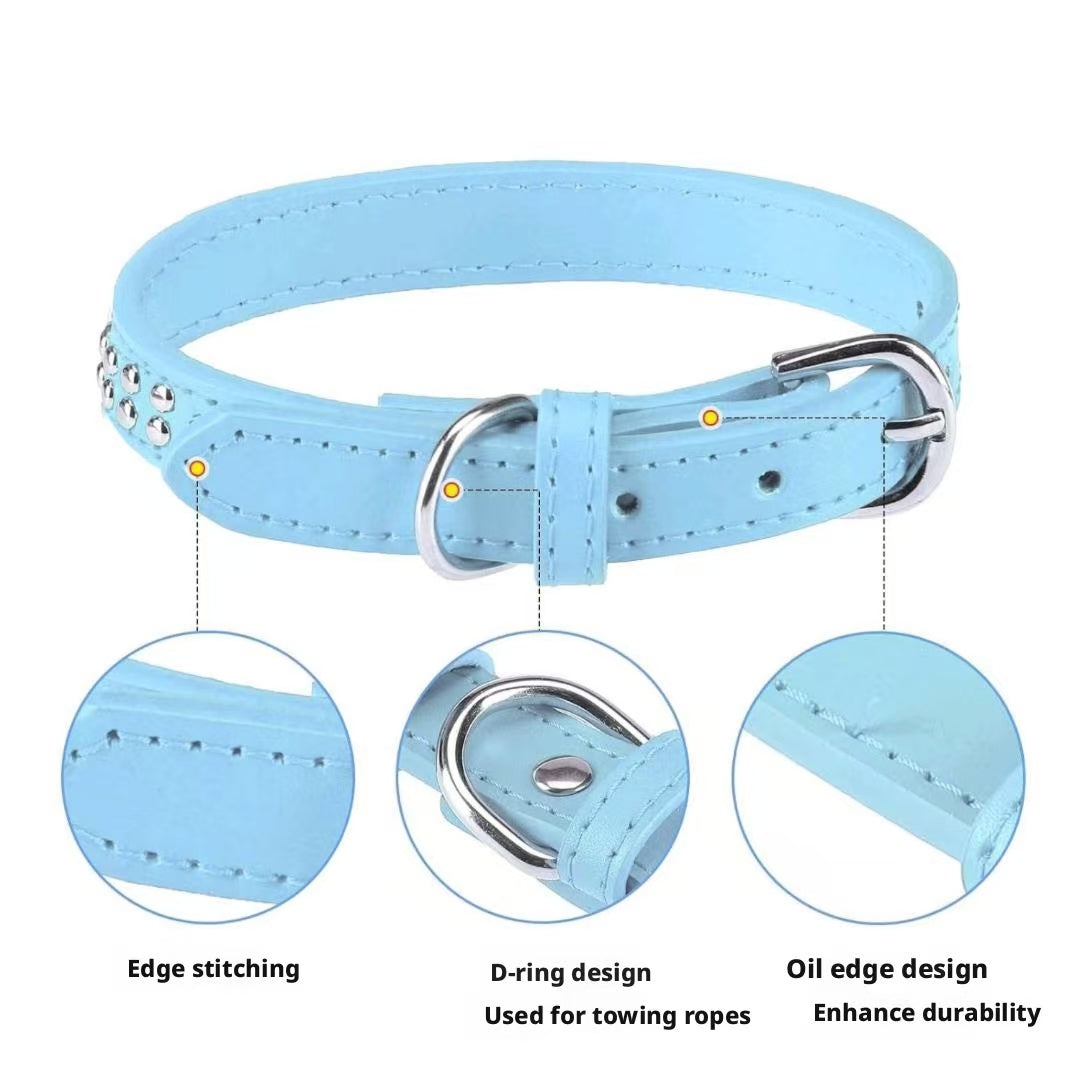 Best-selling Dog Collar Anti-bite Rivet Pet Collar Medium and Large Breed Fierce Dog Chain Bulldog Collar
