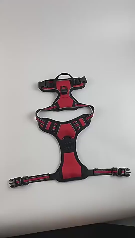 Pet chest back anti-explosion vest type chest back large dog pet chest back traction rope set